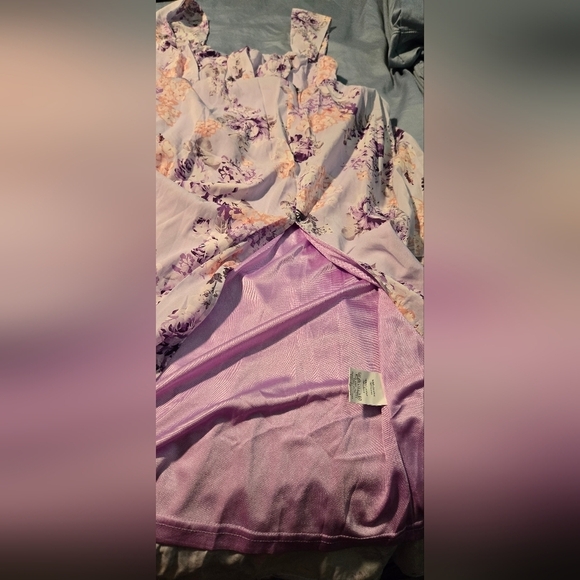 Grace Karin Purple Off-Shoulder Ruched Sundress #622 - Picture 5 of 10